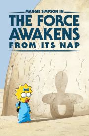 Maggie Simpson in the Force Awakens from Its Nap